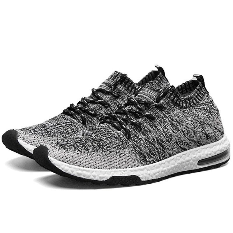 

Sports Lightweight Lace Up Men Breathable Mesh Outdoor Slip On Boat Leisure Shoe, Black
