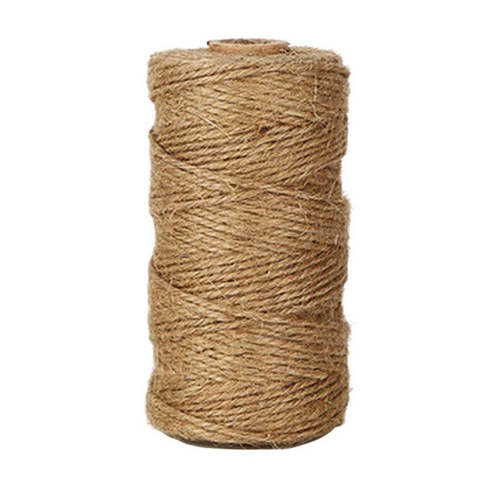 

328 Feet Natural Jute Twine Best Arts Crafts Gift Durable DIY Hemp Rope, Light khaki
