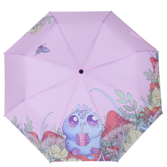 Parapluie pliant anti-parasol imprimé parapluie extérieur parasol - multicolor 