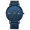 NIBOSI Unisexe Luxe Célèbre Top Marque Dress Fashion Watch Montres-Bracelets - Paon Bleu 