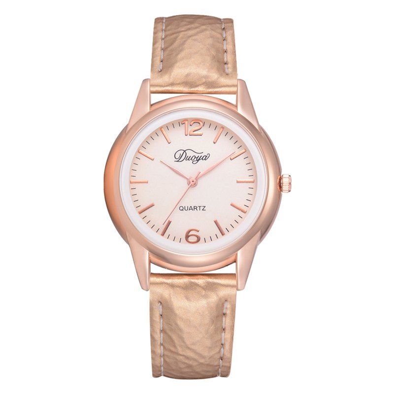 

Disu DS139 Women Leather Quartz Watch, Pink