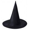 Chapeau de Sorcière de Haute Qualité Noir Halloween - Noir 