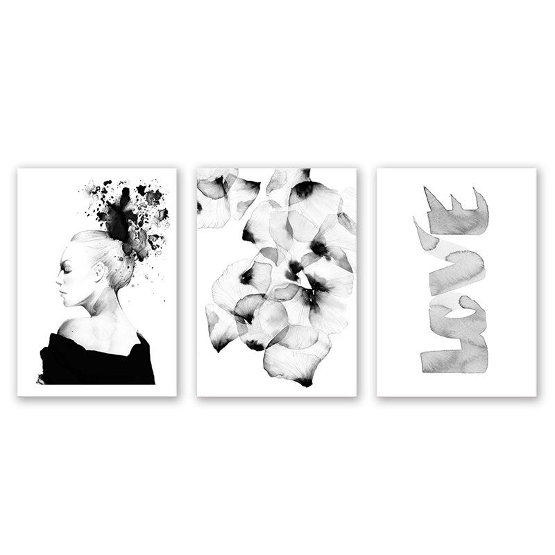 

3PCS W550 Character Inkless Frame Painting, Multi