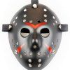YEDUO Masque de Mascarade d'Halloween de Jason contre Vendredi le 13ème Costume de Cosplay - Noir 