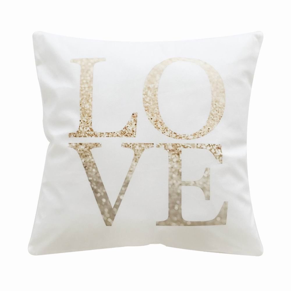 

PC042 LOVE Letter Printed Pillowcase, Multi