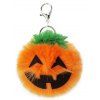 Pendentif porte-clés en peluche en forme de citrouille d'Halloween - multicolor 