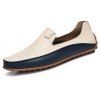 Chaussures de sport en cuir pour hommes - Blanc EU 38