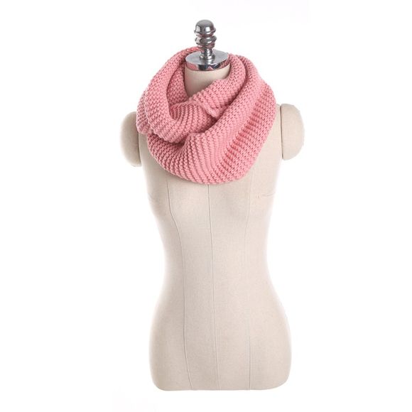 Écharpe en cachemire en laine tricotée Fashional Pashmina - Rose 