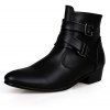 Chaussures en cuir pour homme - Noir EU 46