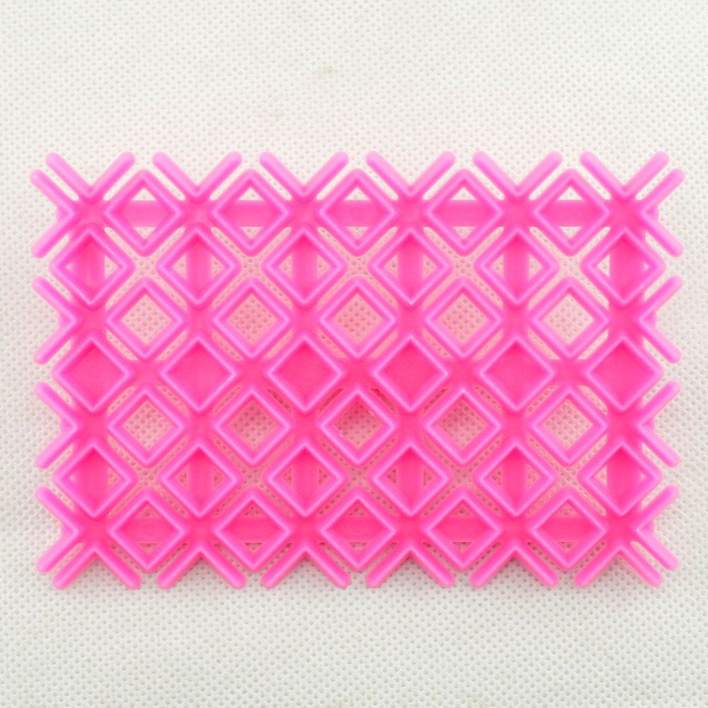 

Square Cutter Lattice Cake Cupcake Embossing Tool, Deep pink