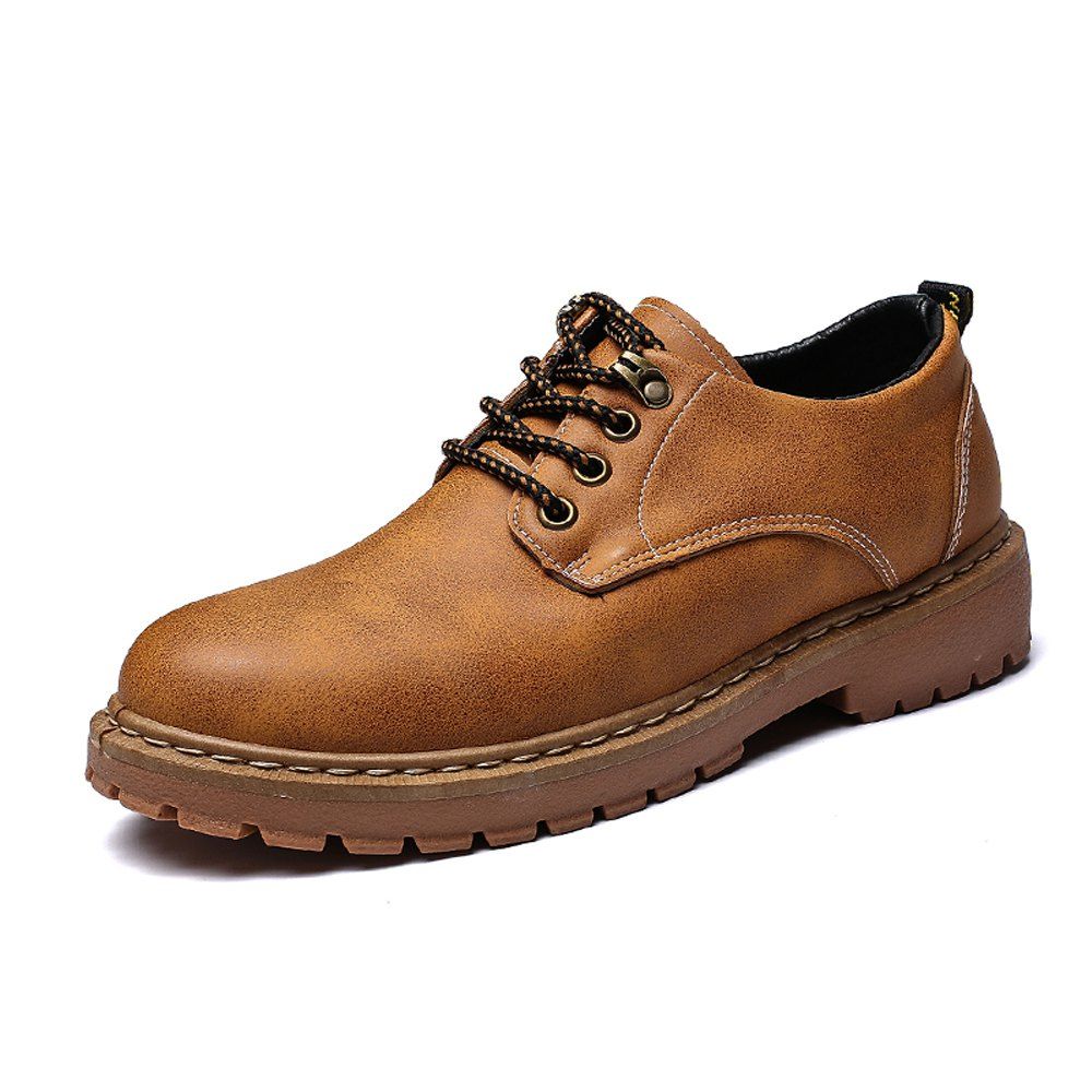 [41% OFF] 2020 Men Low Vamp Low-key Solid Leisure Boots In CARAMEL ...