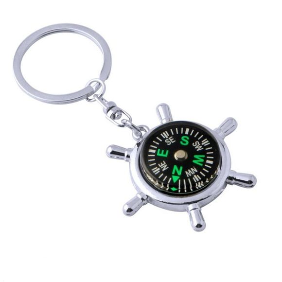 Personnalité Creative Compass Multifonctionnel Pratique Keychain - multicolor 
