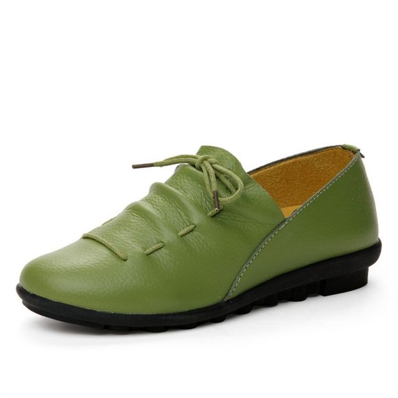 Chaussures de mocassins légères en cuir léger de Comforable - Vert Jungle EU 38