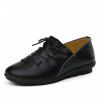 Chaussures de mocassins légères en cuir léger de Comforable - Noir EU 37