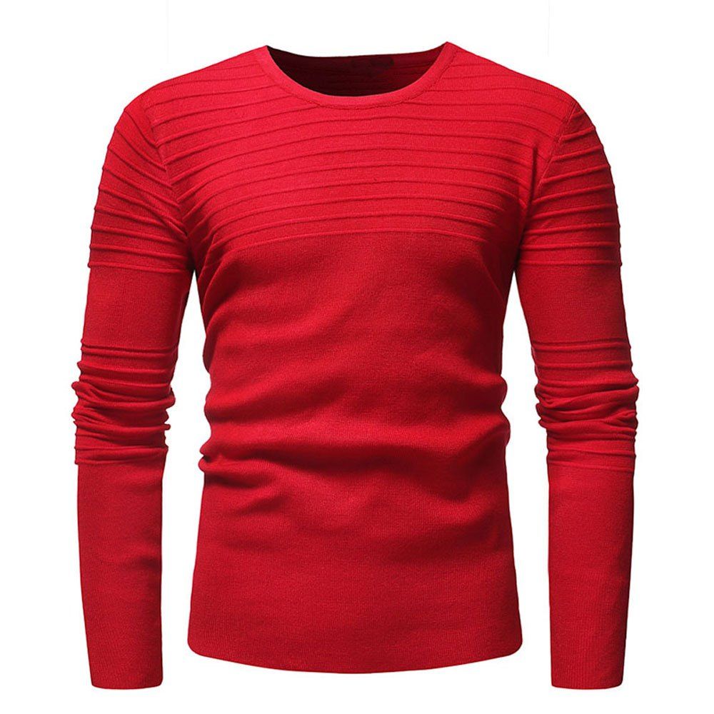 

Men's Fashion Casual Wild Long-Sleeved T-Shirt, Red