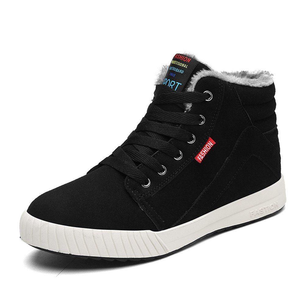 

Men's Winter Casual Warm Snow Boots, Black