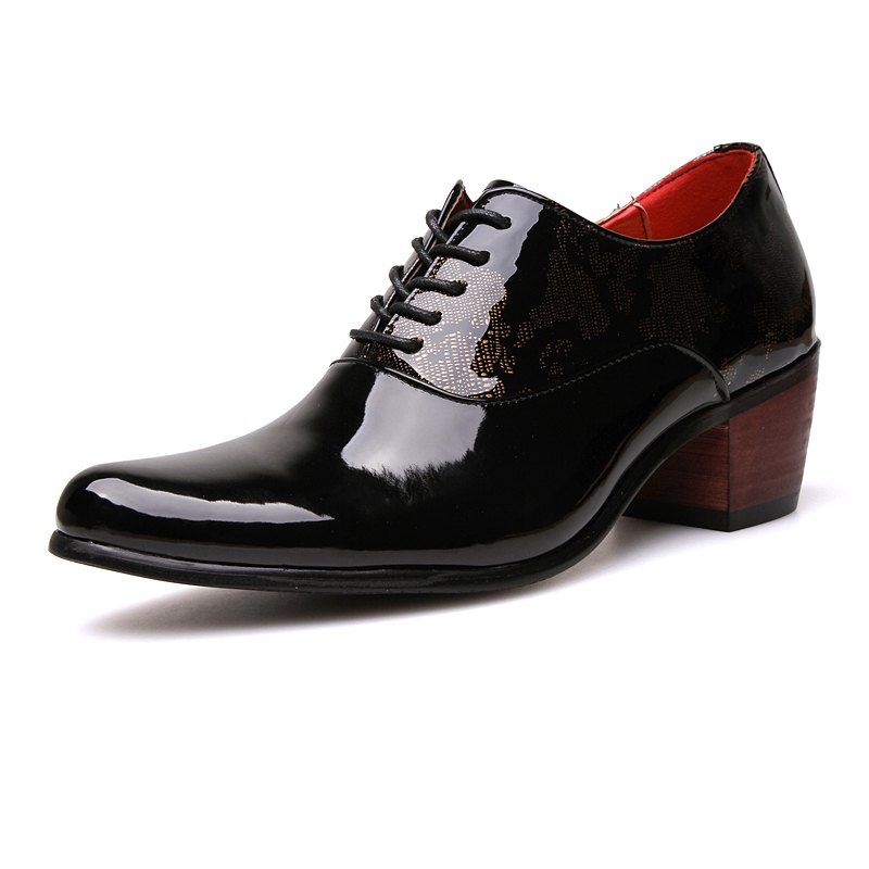 

New Business Patent Casual British Leather Shoes Tide, Black