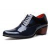 Nouveau cuir verni décontracté British Shoes Tide - Bleu de Minuit EU 40