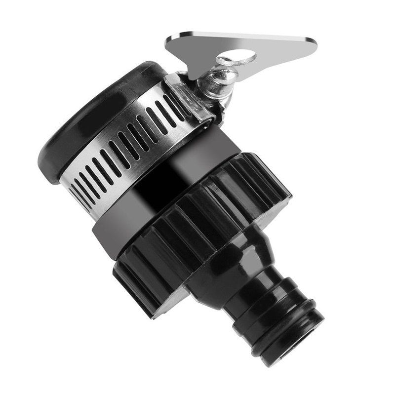 

Universal Kitchen Garden Tap Adaptor Hose Water Pipe Connector, Black