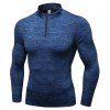 Sweatshirt col extensible à col montant - Bleu 2XL