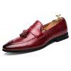 Chaussures en cuir de grande taille pour hommes occasionnels, confortables et respirants - Rouge EU 38