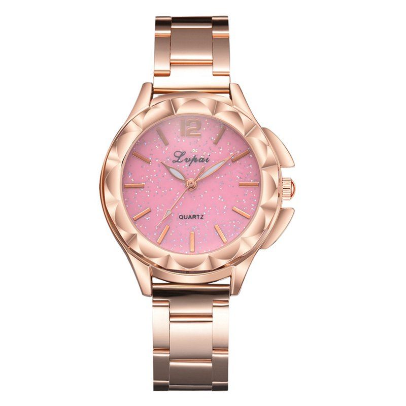 

P695 Women Trends Comet Light Steel Quartz Watch, Pink