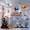 Sticker sticker mural Halloween amovible pour la décoration intérieure - multicolor E 14 X 20 INCH