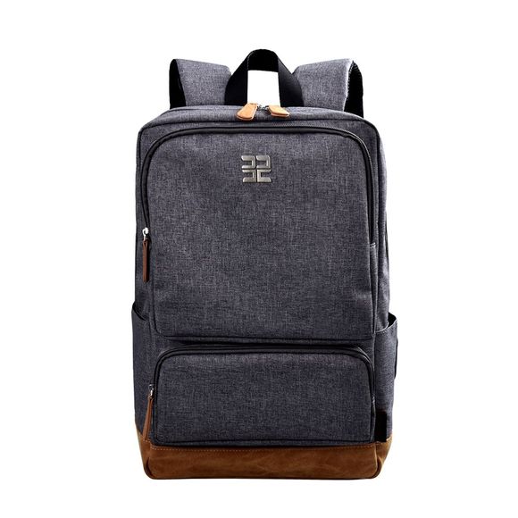 Sac à dos en nylon pour hommes occasionnels de Douguyan Sac à dos de voyage - Gris 