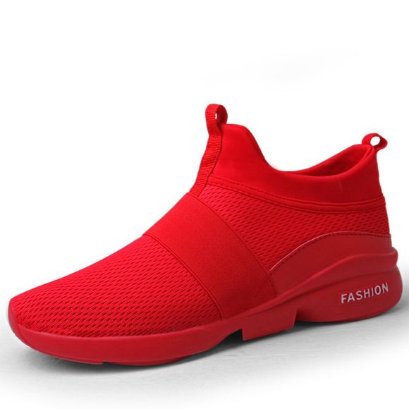 Nouvelles chaussures de sport décontractées respirantes en mesh pour la course à pied - Rouge EU 39