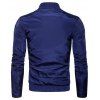 Veste de couleur unie pour hommes - Cadetblue 3XL
