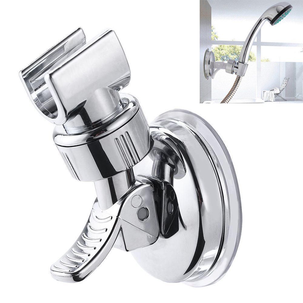 

Bathroom Adjustable Shower Head Holder Suction Cup Fixed, Silver