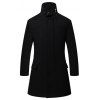 Mélanges de laine pour hommes Design Down Fashion Coat Casual Design - Noir XL