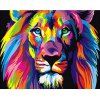 Bricolage créatif animal couleur lion peint à la main peinture numérique - 001 