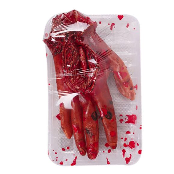 Hémorragie de sang de doigt de main cassée décoration de Halloween - multicolor F 20*12CM