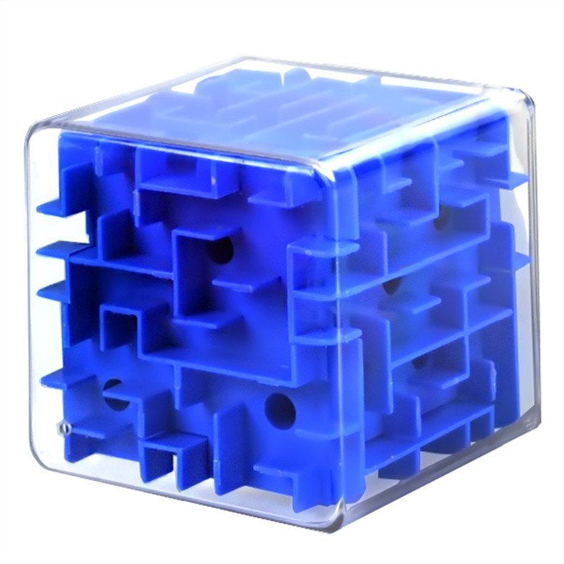 

3D Beads Solid Maze Marbles Decompression Cube Toys, Ocean blue