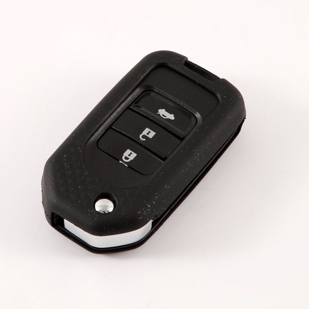 

Car Key Protection Shell TPU Metallic Car Case B Design For HONDA, Black