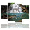 4 Pcs HD Inkjet Paints Peinture Goldfish Falls Creek Voir Peinture décorative - multicolor 40CM*80CM*2PCS+40CM*100CM*2PCS