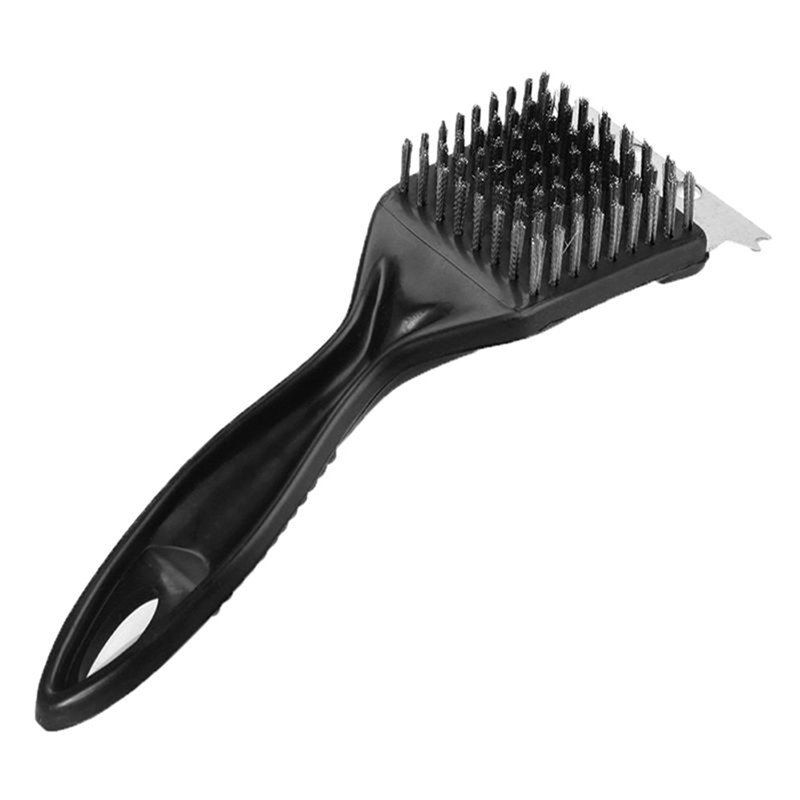 

Stainless Steel Grill BBQ Cleaning Brush, Black