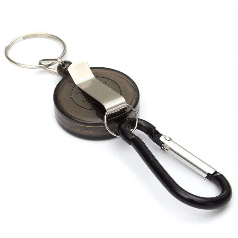 [41 OFF] 2020 Retractable Key Chain Badge Reel In BLACK