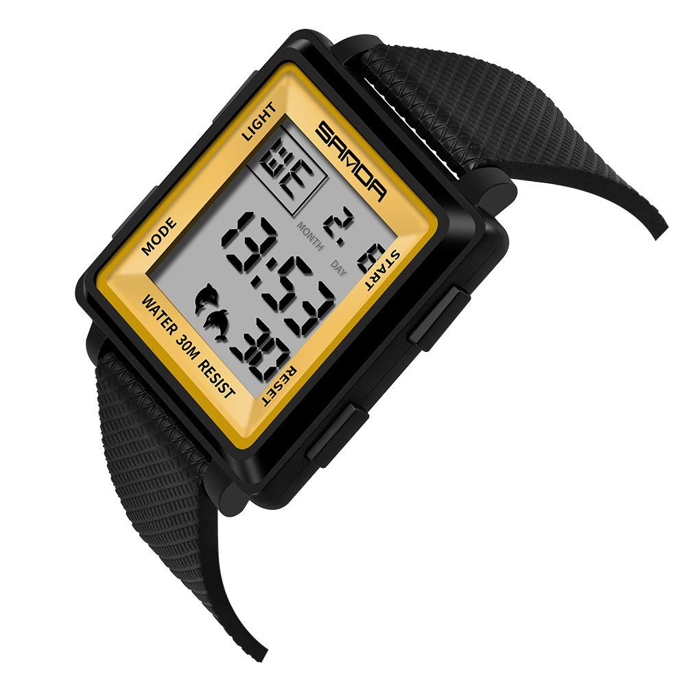 

Sanda Square Multi-Function Sports Luminous Watch, Night