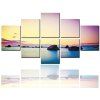 8 Pcs HD Peintures à jet d'encre Seascape Sunrise Peinture décorative - multicolor 30CM*30CM*4PCS+30CM*40CM*4PCS