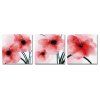 DYC 3PCS Art magnifique d'impression de fleurs rouges - multicolor 