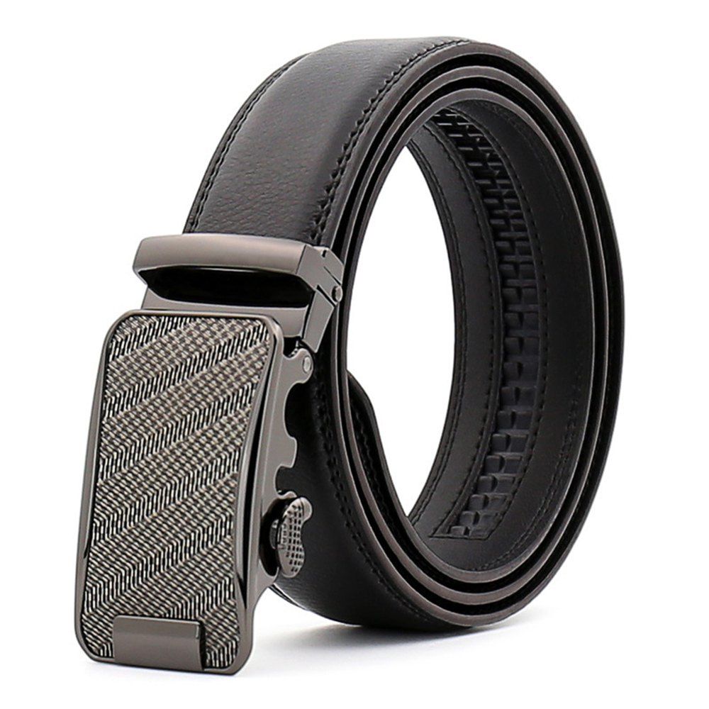 

SAN VITALE Black Adjustable Buckle Men Belt