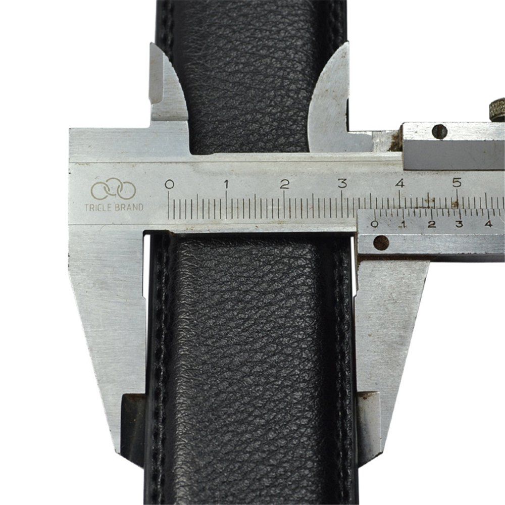 

SAN VITALE Adjustable Buckle Men Belt Black