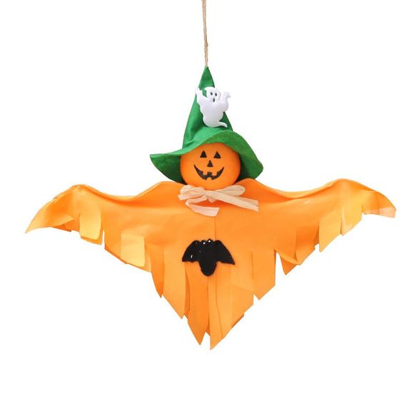 YEDUO Fantôme Suspendu Hangtag Halloween Décoration Enfants Drôle De Blagues Jouets - Orange 