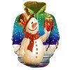 Sweat à capuche décontracté pour femme Sweat à capuche Noël Santa Snowman - multicolor 2XL