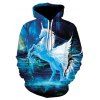 Manteau de chandail des hommes d'impression 3d hip-hop casual graphique t-shirt Sweats à capuche - multicolor 5XL