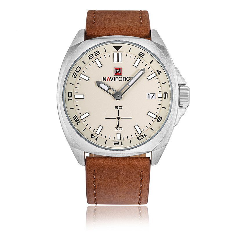 

NAVIFORCE Sports Fashion Men's Watch, Tan