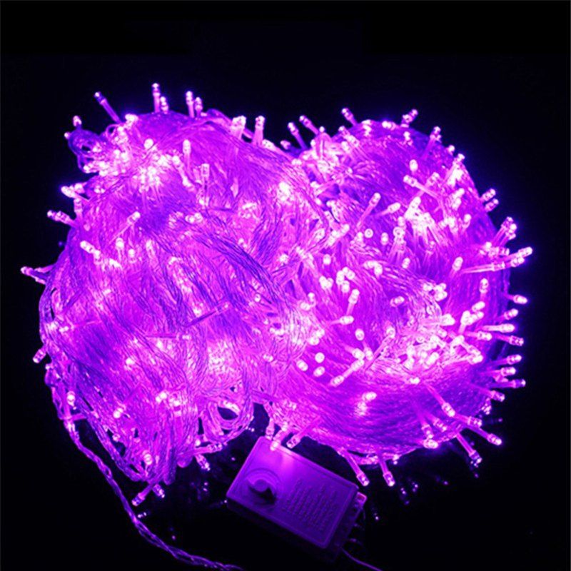 

10m/72pcs 220V LED Light Strap Lamp Waterproof For Christmas Tree Decoration, Neon pink