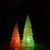 Lampe de tour changeante en acrylique en cristal coloré avec arbre de Noël LED - multicolor 2 PAIRS